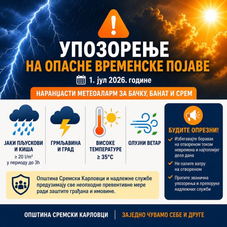 ОБАВЕШТЕЊЕ